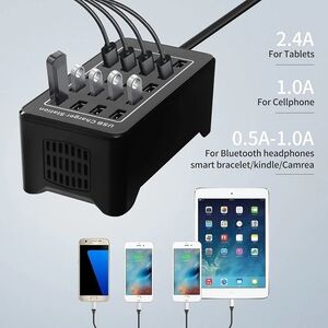 Black USB Charging Station